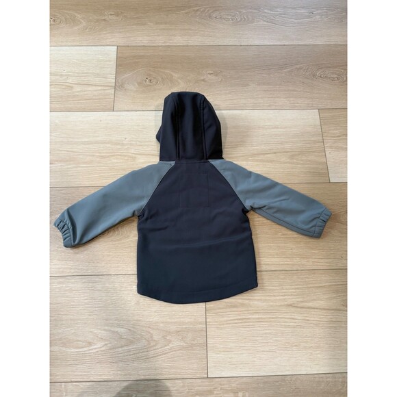 Cat & Jack Baby Boy 12M Hooded Zip-Up Jacket Coat Two-Tone Gray - Picture 6 of 10